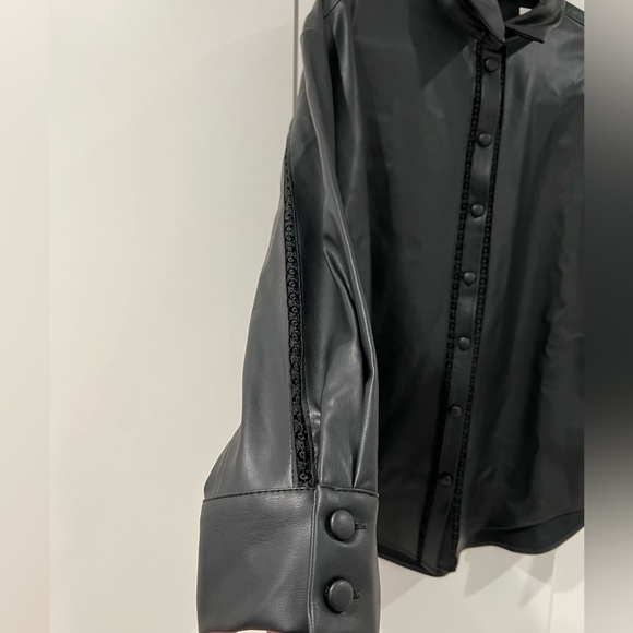 ZARA faux leather overshirt - Picture 6 of 6